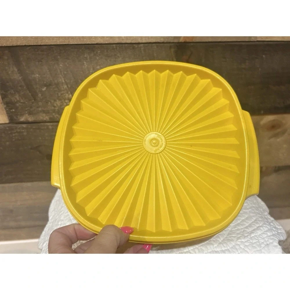 VTG Tupperware Servalier‎ Bowl SET Harvest Yellow Burnt Orange Green